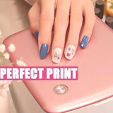 Nail Printer Nail Art Machine,Portable 3D Fingernail Printer Machine 2026 New,1000+ Designs,DIY Nail Printer Control Through Mobile App for Home Salon