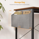 CubiCubi L Shaped Desk, 55" Computer Table with Reversible Storage Shelves Home Office
