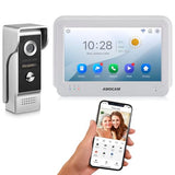 Wireless WiFi Video Doorbell Intercom System, 1080P Video Door Camera with Monitor
