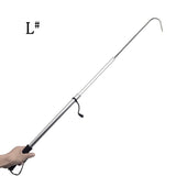 Telescopic Fishing Gaff with Super Sharp Spear Hook Lightweight Aluminium Alloy Hand with Soft EVA Nonslip Handle and Lanyard for Saltwater, Ice, Boat, Kayak Fishing, etc (Size M:15.4-35.4inch)