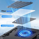 RGB Laptop Cooling Pad Equipped with Gigantic Turbo-Fan（5.5inch Diameter