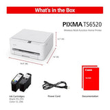 Canon PIXMA TS6520 Wireless Color Inkjet Printer Duplex Printing, White – Home Printer with Copier/Scanner