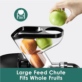 Masticating Slow Juicers, 3-inch Wide Feeding Chute Cold Press Juicer, Celery Juicer Fretta