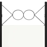 Zexlorith 4-Panel Room Divider, Foldable Fabric Partition, White Screen
