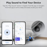 ATUVOS 2026 New Dual System Air Tracker Tag-1 Pack, Compatible with Apple Find My (iOS) & Google Find Hub (Android) [Not for Huawei], Bluetooth Tracker Smart Tag for Keys, Luggage, Backpack, Suitcases