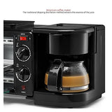 Breakfast Station Machine - 3-in-1 Drip Coffee Maker, Nonstick Griddle, 9L Toaster Oven for Sandwiches, Snacks, and Desserts