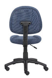 Boss Office Products B315-BE Perfect Posture Delux Fabric Task Chair Without Arms in Blue, 250