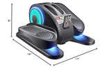 ESL Under Desk Elliptical - Portable Leg Exerciser with Pedal Strap for Seniors, Compact Seated Elliptical with Remote Control