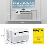 ROVSUN 8000 BTU Window Air Conditioner with Inverter Compressor