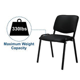 Waiting Room Chairs, 10-Pack PU Church Chairs Conference Stackable Set, Office Guest & Reception