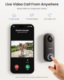 REOLINK Solar Security Cameras Wireless Outdoor System, Argus PT+Home Hub Mini Bundle with Video Doorbell, Color Night Vision, Smart Detection, 2.4/5 GHz Wi-Fi, No Subscriptions