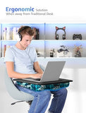 Cushioned Lap Desks, Portable Laptop Desk for Bed, Couch & Floor, Washable Cushion