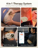SKG Lower Back Massager for Pain Relief Deep Tissue Christmas Gifts for Men Women Adjustable Cordless Heating Pad Infrared Vibrating Back Massager Gifts for Dad Mom Grandpa