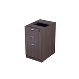 Boss Office Products 66" U-Shape Desk with 2 File Pedestals, Driftwood Finish, Thermal Fused Melamine, Scratch Resistant, Lockable Drawers, Modular Executive Home or Office Workspace Configuration