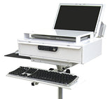 Omnimed Laptop Security Stand with E-Lock Med Drawer