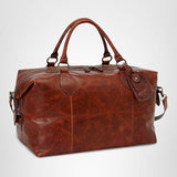 FRYE Men's Logan Overnight Duffle Bag, Cognac, One Size
