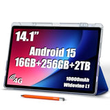 14 inch Large Screen Tablet, Android 15 Tablet 16GB RAM 256GB ROM