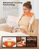 KNQZE Neck and Shoulder Massager with Heat, Cordless Back and Neck Massager, Upgraded Graphene Heating, 4D Shiatsu Deep Kneading Massage for Shoulder, Back Pain Relief (Beige)