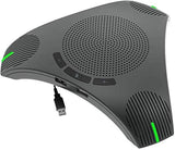 Conference Microphone USB Speakerphone Microphone for Business Conference,360° Omnidirectional Microphone JACKLY