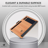 Home Office Lap Desk with Built-in Mouse Pad, Wrist Rest & Phone Holder, Portable Laptop Stand with Cushion