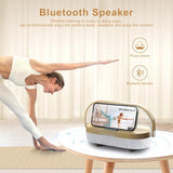 iGaur Nightstand Lamp with Wireless Charger,Unique Gifts for Women 4 in 1 Touch Bedside Lamp,Bluetooth Speaker Lamp