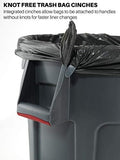 Rubbermaid Commercial Products BRUTE Heavy-Duty Round Trash/Garbage Can, 20-Gallon, Gray, Outdoor Waste Container