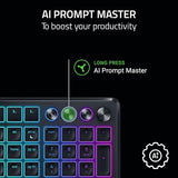 Razer Pro Type Ergo Wireless Split Ergonomic RGB Keyboard: Adjustable Tilt, Wrist Rest, Natural Typing