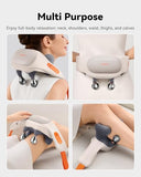 IKEEPFIT Cordless Neck Massager with Heat, 6D Shiatsu Neck & Shoulder Massager for Pain Relief Deep Tissue, Dual-Sided Massage Heads, Relaxing Electric Kneading Massage, Best Gift for Men Women