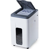 Heavy Duty Paper Shredder: 400-Sheet Auto Feed P5 Micro-Cut Document Credit Card Shredding