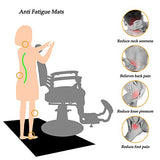 1 Inch Thick Barber Cutting Chair Salon Floor Mats for Beauty Hair Stylist Station Anti Fatigue