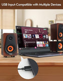 USB 2.1 Computer Speakers with Subwoofer, 3.5mm/USB Input Pc Speakers with Subwoofer