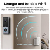 Doorbell Camera Wireless, Local Storage, No Subscription Required, 5MP Ultra HD, Triple Motion Detection, 2.4/5 GHz WiFi
