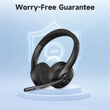 Wireless Headset with Mic for Work, Bluetooth 5.4 Computer Headphones with USB-C Dongle, Clear Call Mic