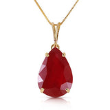 5 ct s14k Solid White Yellow Rose Gold Born A Lioness Ruby Pendant Necklace