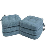 Shinnwa Dining Chair Cushions Set of 6, Dual-Layer Memory Foam Kitchen Chair