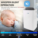Whynter Portable Air Conditioner 13,500 BTU with Dehumidifier, Cooling Fan & Smart Wi-Fi for 500 Sq Ft Rooms, Includes AC Unit Window Kit, ARC-1050XP (10,000 BTU SACC), White