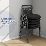 Giantex Set of 5 Office Guest Chair, Stackable Waiting Room Chair with Padded Seat