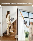 SVHT Cordless Vacuum Cleaner, 450W 40KPA Vacuum Cleaners for Home, 45Mins Lightweight Stick Vacuum with Advanced Green Light Tech, Rechargeable Battery Vacuum for Carpet,Pet Hair,Hardwood Floor