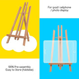 20 Inch Tabletop Easel: 12 Pack Beech Wood Easel for Painting - Display Table Top