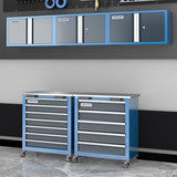Metal Storage Cabinet System with Lock and Keys,Storage Cabinet System with 3 Wall Cabinet,