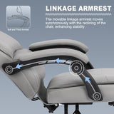 Misolant Big and Tall Office Chair with Footrest, High Back Desk Chair