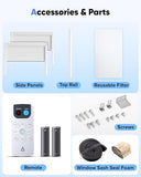 6000 BTU Window Air Conditioner, Cools up to 375 Sq. Ft., WIFI Enabled Energy Saving Window AC, Remote & App Control & Timer Function & Easy Install Kit, Perfect for Small Bedroom, Living Room