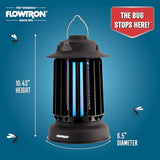 Flowtron Bug Zapper Lantern | 2-in-1 Electric Mosquito Killer & LED Camping Lantern, 2150 Sq Ft Coverage, 2000mAh Rechargeable Battery, Self-Cleaning Bug Zapper for Patio Outdoor & Indoor Use