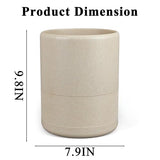 YMXYJM Resin Trash Can, Modern Round Wastebasket, 2 Gallon