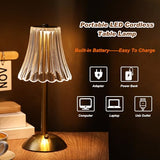 Liliful 30 Pcs Cordless Table Lamp Rechargeable Touch LED Small Gold Portable Battery Operated USB-c Desk Lamp