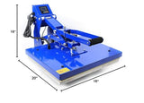 Heat Press Machine for T-Shirt Printing, 16" x 20" Auto Open, Stainless Steel