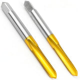 ATIVITOL 2Pcs M6 X 1.0 Thread Tap,M2 HSS Right Hand M6 X 1.0 Thread Milling Tap,Taper and Bottom Threading Hand Tap