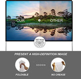 Outdoor Projector Screen with Stand 100 Inch: Portable Projection Screen for Outside Theater Home Backyard Movies SKERELL