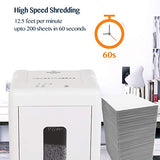 15-Sheet Super Micro Cut High Security Level P-5 Heavy Duty Paper/CD/Card Shredder for Home Office