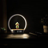 WILIT Bedside Lamp with Alarm Clock,Touch Lamp with Wireless Charger,Nightlight for Bedroom,Sunrise Wake-up Light,3-Grade (Wood Grain)
